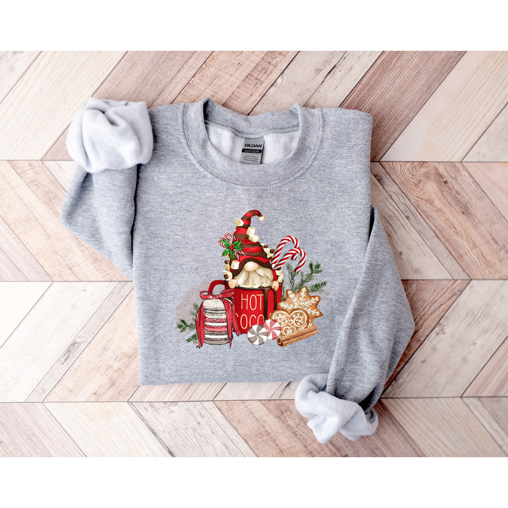 Gnome Sweatshirt,Hot Cocoa Gnome Sweater,Cute Gnomes Sweatshirt,Christmas Sweater,Funny Christmas Sweater,Christmas Gift,Merry Christmas Tee - 2.jpg