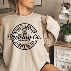 mamas boobery sweatshirt,mamas boobery brewing co