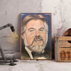 kenny rogers poster, rogers' legacymusic poster, country music poster, singer poster, wall art, wall decor, prints