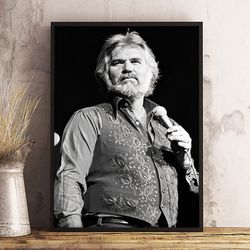 kenny rogers poster, country croonermusic poster, country music poster, singer poster, wall art, wall decor, prints