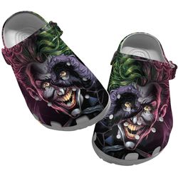 joker crocs, joker clog shoes unisex, movie crocs, characters movie crocs, movie sandals