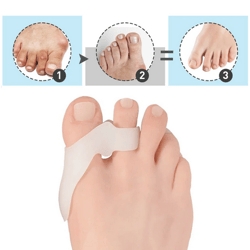 silicone gel thumb corrector bunion little toe protector separator hallux valgus finger straightener foot care relief