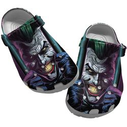 joker crocs, joker clog shoes unisex, movie sandals, characters movie crocs, movie crocs
