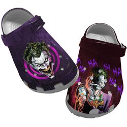movie sandals, joker crocs, joker clog shoes unisex, movie crocs, characters movie crocs
