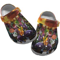 movie sandals, joker clog shoes unisex, movie crocs, characters movie crocs, joker crocs