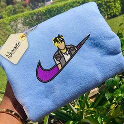 nike x xxxtentaction embroidered sweatshirt, brand custom embroidered sweatshirt, custom brand embroidered crewneck