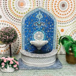 Fountain wall for a doll house. Doll mini. 1:12. Fountain for the puppet garden.