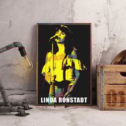 linda ronstadt poster, musical legacymusic poster, rock music poster, singer poster, wall art, wall decor, prints