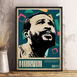 marvin gaye poster, soul serenade poster, music poster, r&b poster, singer poster, wall art, wall decor, prints