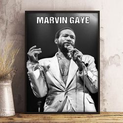 marvin gaye poster, melodic master poster, music poster, r&b poster, singer poster, wall art, wall decor, prints