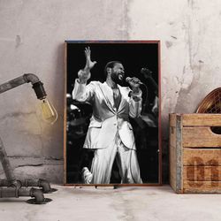 marvin gaye poster, timeless vibes poster, music poster, r&b poster, singer poster, wall art, wall decor, prints