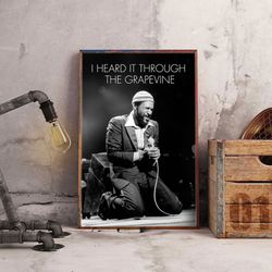 marvin gaye poster, musical legacy poster, music poster, r&b poster, singer poster, wall art, wall decor, prints