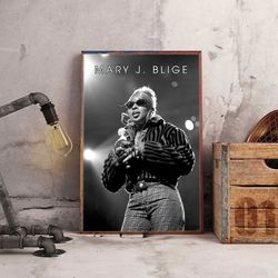 mary j blige poster, blige's rhapsody poster, music poster, hip hop soul music, r&b music poster, singer poster