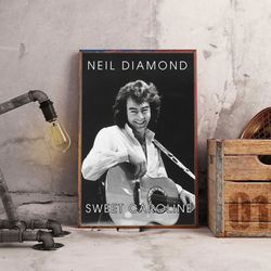 neil diamond poster, legendary neil poster, music poster, rock music poster, singer songwriter poster, wall art