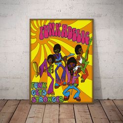 parliament funkadelic poster, soulful revolution poster, music poster, funk music poster, singer poster, wall art