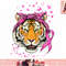 Tiger Breast Cancer Awareness Pink Ribbon Cancer Survivor png, instant download.jpg