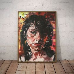 pj harvey poster, sonic seduction poster, music poster, indie rock poster, singer poster, wall art, wall decor, prints