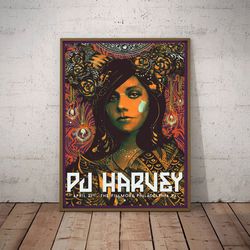 pj harvey poster, melodic power poster, music poster, indie rock poster, singer poster, wall art, wall decor, prints