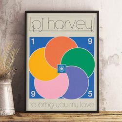 pj harvey poster, sultry serenade poster, music poster, indie rock poster, singer poster, wall art, wall decor, prints