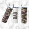 Camo Dad 20oz Tumbler Wrap, Fathers Day Sublimation Designs PNG, Dad Tumbler Design, Seamless Tumbler, Best Dad Ever.jpg