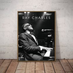 ray charles poster, soulful harmony poster, music poster, rhythm and blues music poster, singer poster, wall art