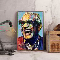 ray charles poster, ray's legacy poster, music poster, rhythm and blues music poster, singer poster, wall art