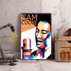 sam cooke poster, sonic serenade poster, music poster, soul music poster, singer poster, wall art, wall decor, prints