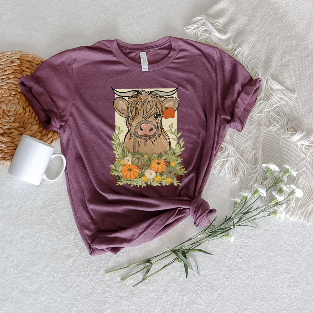 Long Horn Thankful Cow Shirt,Fall Thankful Cow Shirt,2022 Cute Fall Sweatshirt,Thanksgiving Cow Shirt,Pumpkin Spice Shirt,Thanksgiving Shirt - 2.jpg
