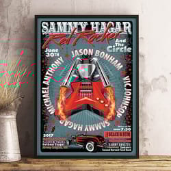 sammy hagar poster, energetic hagar poster, music poster, rock music poster, singer poster, wall art, wall decor, prints