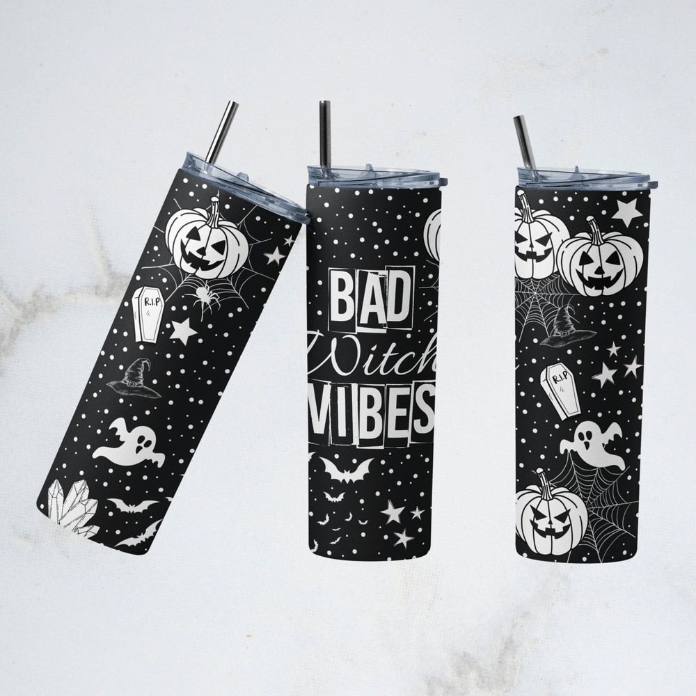 Witchy Magic Witch Tumbler, Witchy Magic Witch Skinny Tumbler.png