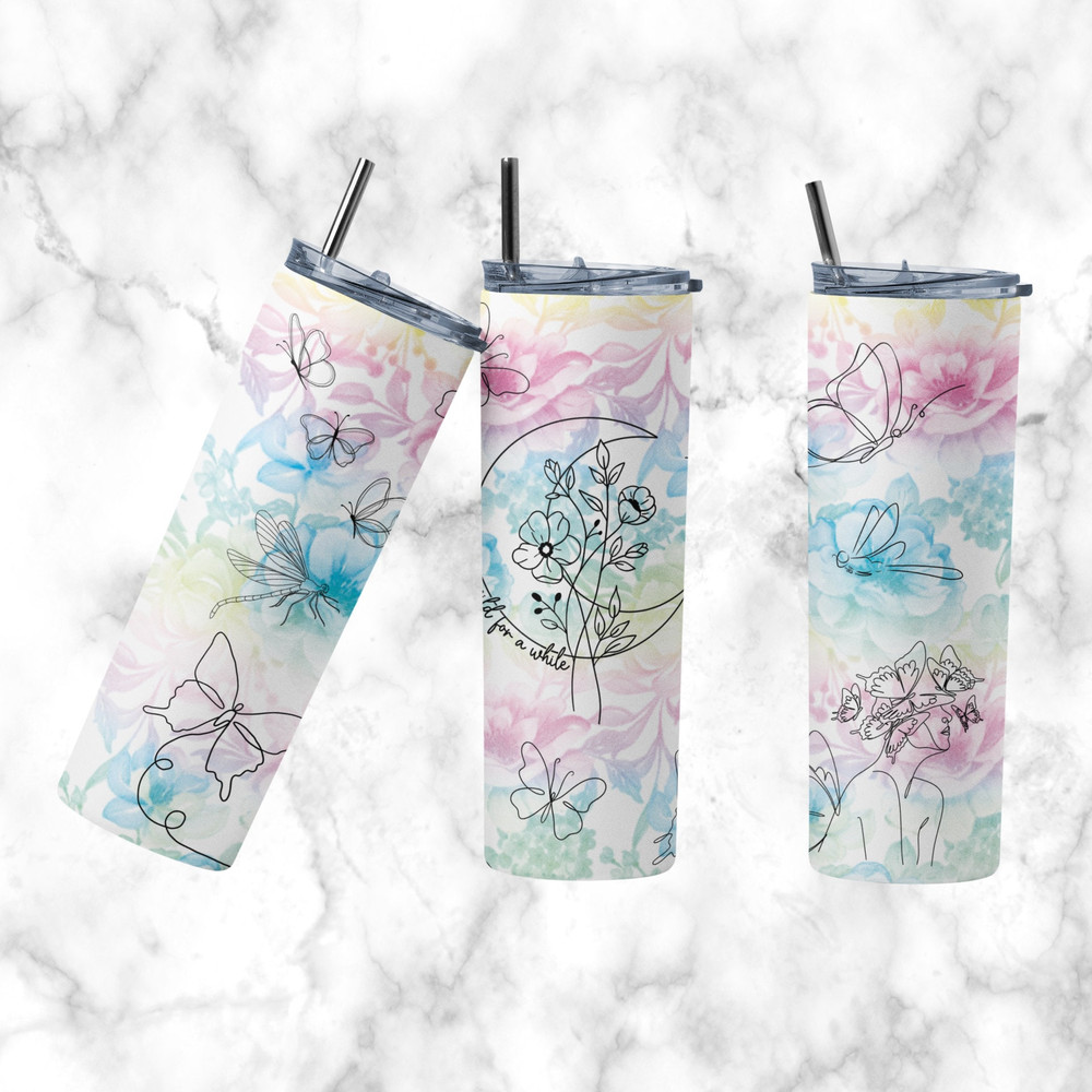 Go Wild For Awhile Tumbler Design Sublimation Self Love Digital File PNG.jpg