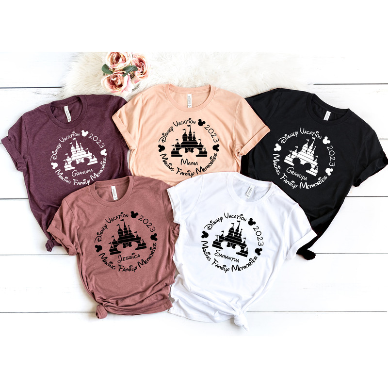Custom Disney 2023 Family Vacation Shirt, Family Trip 2023 Shirt, Personalized Family Vacation Outfit, Family Vacation Shirt, Disney Shirt - 2.jpg