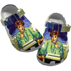 murder she wrote crocs, murder she wrote clog shoes unisex, movie sandals, murder she wrote, movie crocs