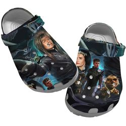 labyrinth crocs, labyrinth clog shoes unisex, movie sandals, labyrinth, movie crocs