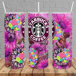 flower starbucks coffee tumbler, western horse tumbler, western horse skinny tumble