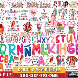 100 file karol g manana sera bonito png,karol g png bundle, digital download