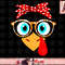 Turkey Face Leopard Print Glasses Thanksgiving Women png, instant download.jpg