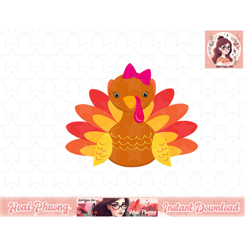 Turkey Girl Pilgrim png, instant download Funny Thanksgiving Costume Shirt png, instant download.jpg