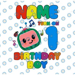 cocomelon personalized name and ages birthday boy svg png, cocomelon brithday svg, ,cocomelon family birthday svg, water