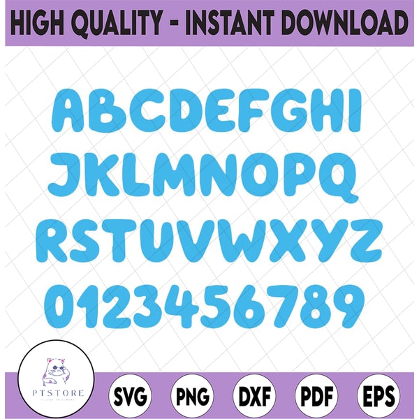 Bluey Font R Bluey Font | Bluey Full Anlpabet SVG | Bluey svg | Bluey bir - Inspire ...