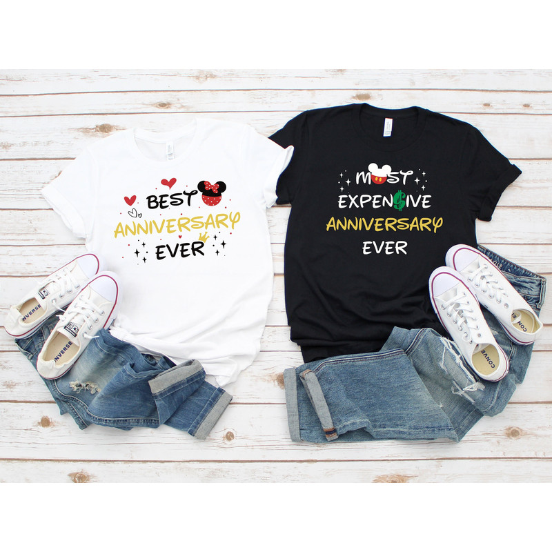 Best Anniversary Ever T-Shirt, Disney Couples Anniversary Shirt, Disney Husband Wife Shirts, Matching Disney Shirts, Disney Hubby Wifey Tee - 1.jpg