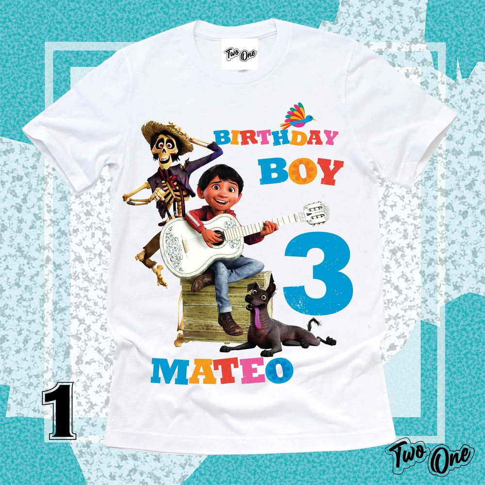 Coco Birthday Shirt,Custom Coco T-shirt Disney Coco Shirt Birthday,Birthday Coco Shirt  Personalized shirt for kids,Coco Theme party shirt - 1.jpg