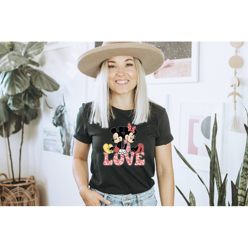 Disney Couple Tee, Mickey Minne Tee, Mickey Minnie Couple T-shirt, Disney Trip Couple Tee, Valentines Day Gift Tee,Disneyworld Matching Tee - 5.jpg