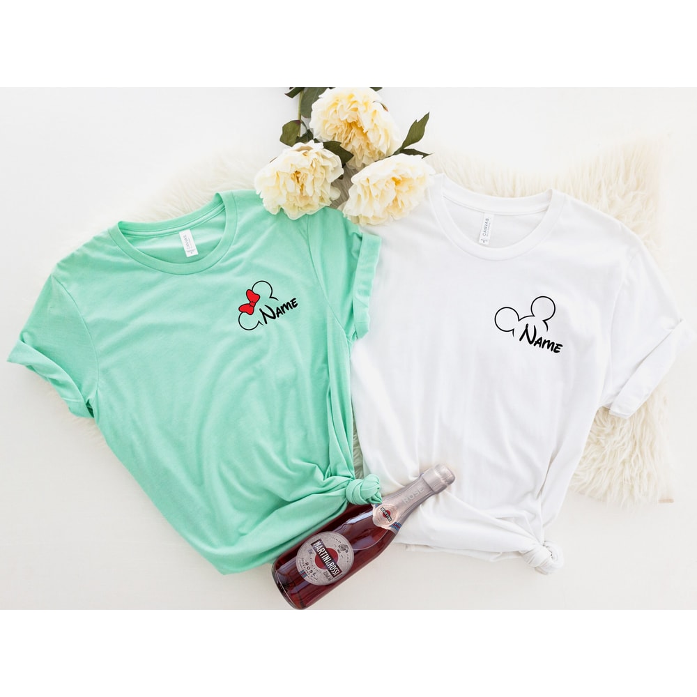 Disney Custom Name Shirts, Mickey And Minnie T-shirt, Disney Couple Shirt, Disney Castle Sweatshirt, Disney Family Vacation Tee, Disney Trip - 2.jpg