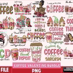 20 file coffee valentine bundle png