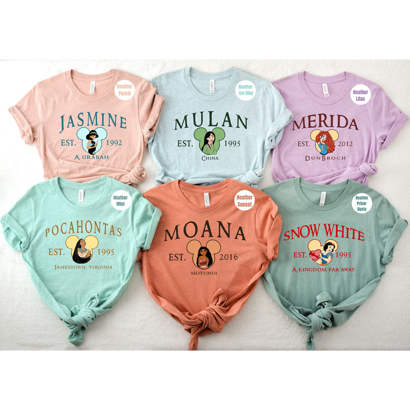 Disney Princess Sweatshirt, Disney Princess Shirt, Disney Character Shirt, Disney Trip Shirt, Disney Belle, Cinderella, Jasmine, Rapunzel - 2.jpg