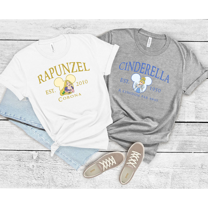 Disney Princess Sweatshirt, Disney Princess Shirt, Disney Character Shirt, Disney Trip Shirt, Disney Belle, Cinderella, Jasmine, Rapunzel - 5.jpg