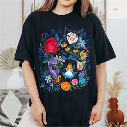 alice on wonderland shirt, alice shirt, wonderland shirt, disney shirt, disney alice shirt, alice t-shirt