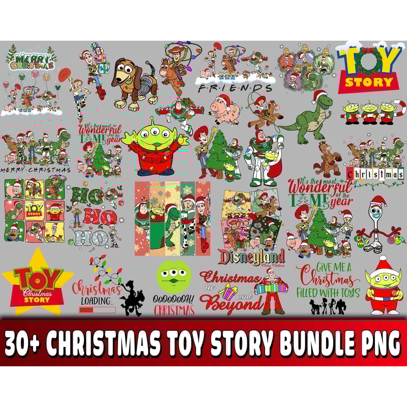 30+ Christmas Toy Story bundle png .jpg
