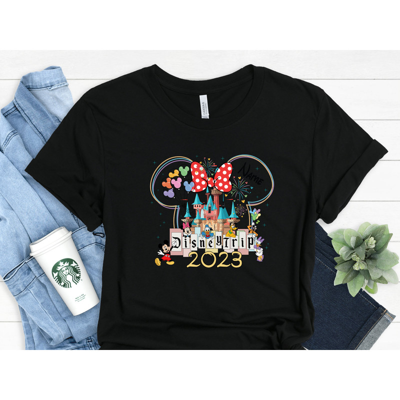 Disney Trip 2023 Shirt, Disney Family Shirts, Family Vacation Shirts, Disney Matching Shirts, Disneyland T-shirt, Custom Name Disney Shirts - 2.jpg